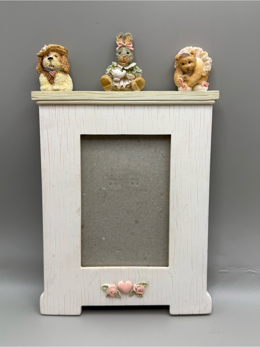 1996 Figi 3D Friends Forever Topper Picture Frame 6x9” Nursery Photo 3x4.5”